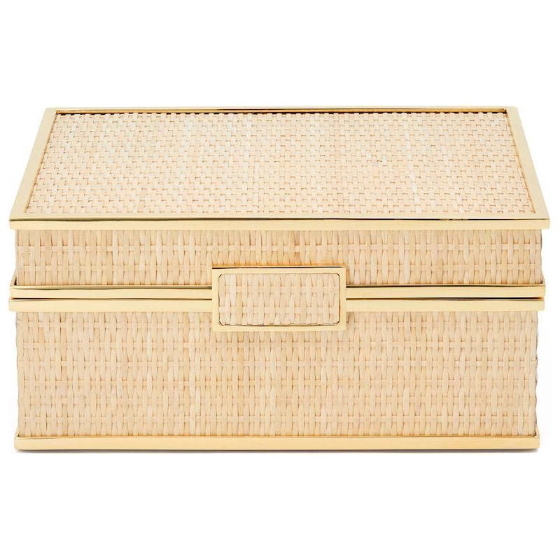 AERIN Colette Cane Jewelery Box Closed