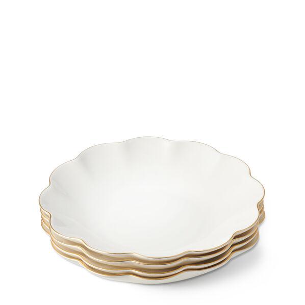 Scalloped Appetizer Plates Set of 4