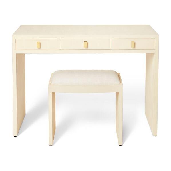 Aerin shagreen vanity table and stool 