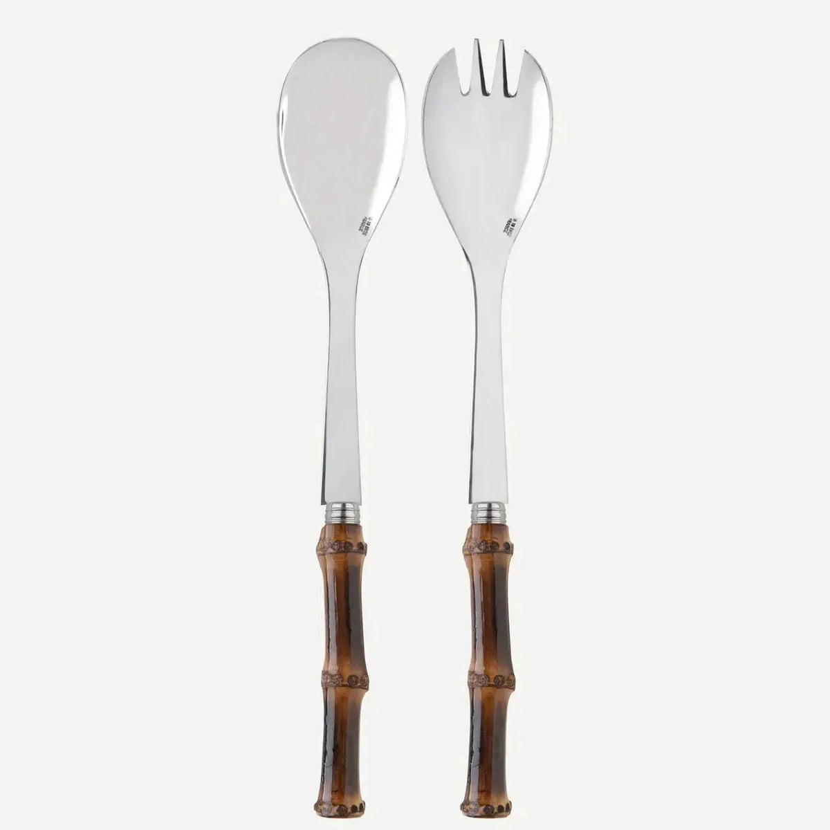 Panda Dark Bamboo Salad Set 2 Pieces