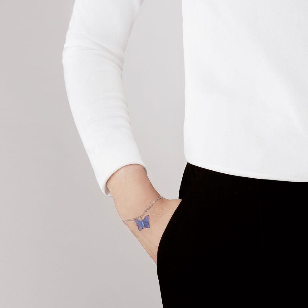 Blue Crystal Papillon Bracelet