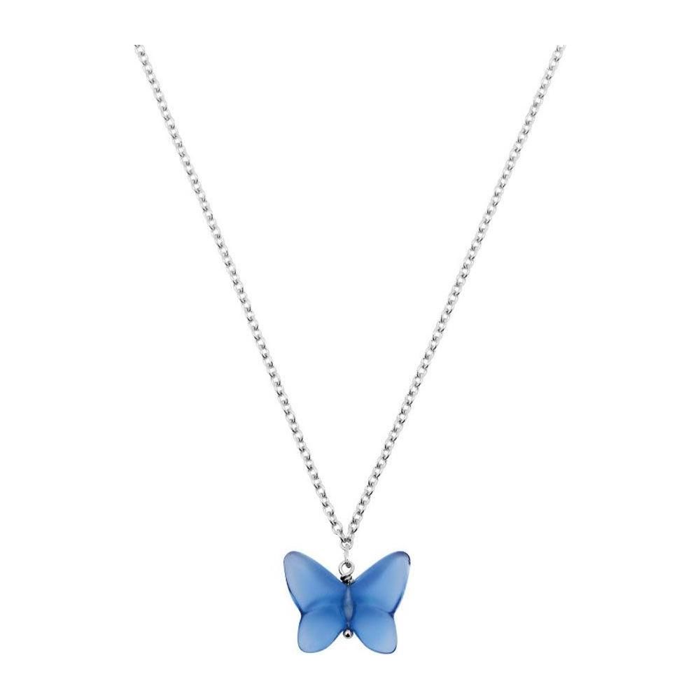 Blue Crystal Papillon Necklace