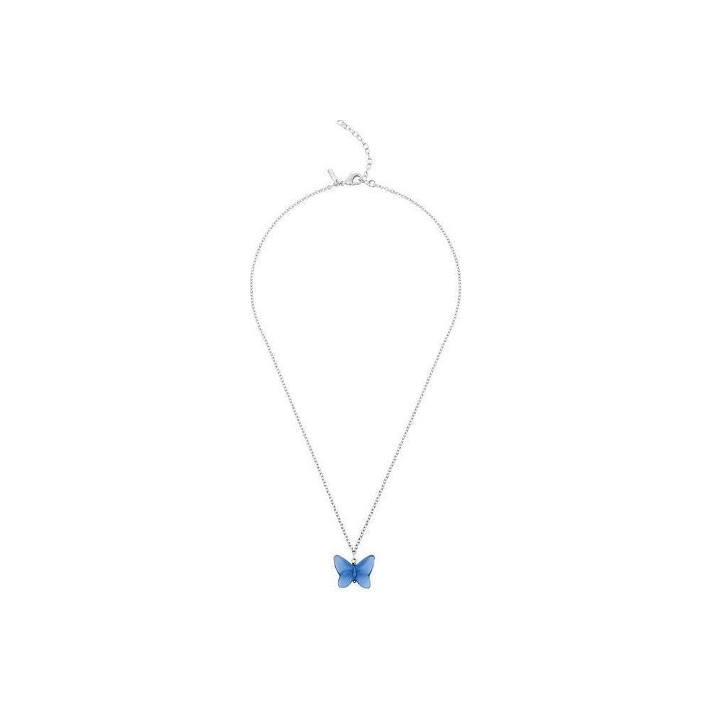 Blue Crystal Papillon Necklace
