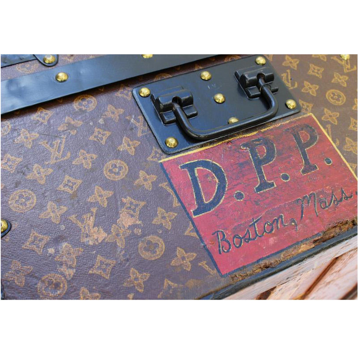 Cabin Trunk with D.P.P initials