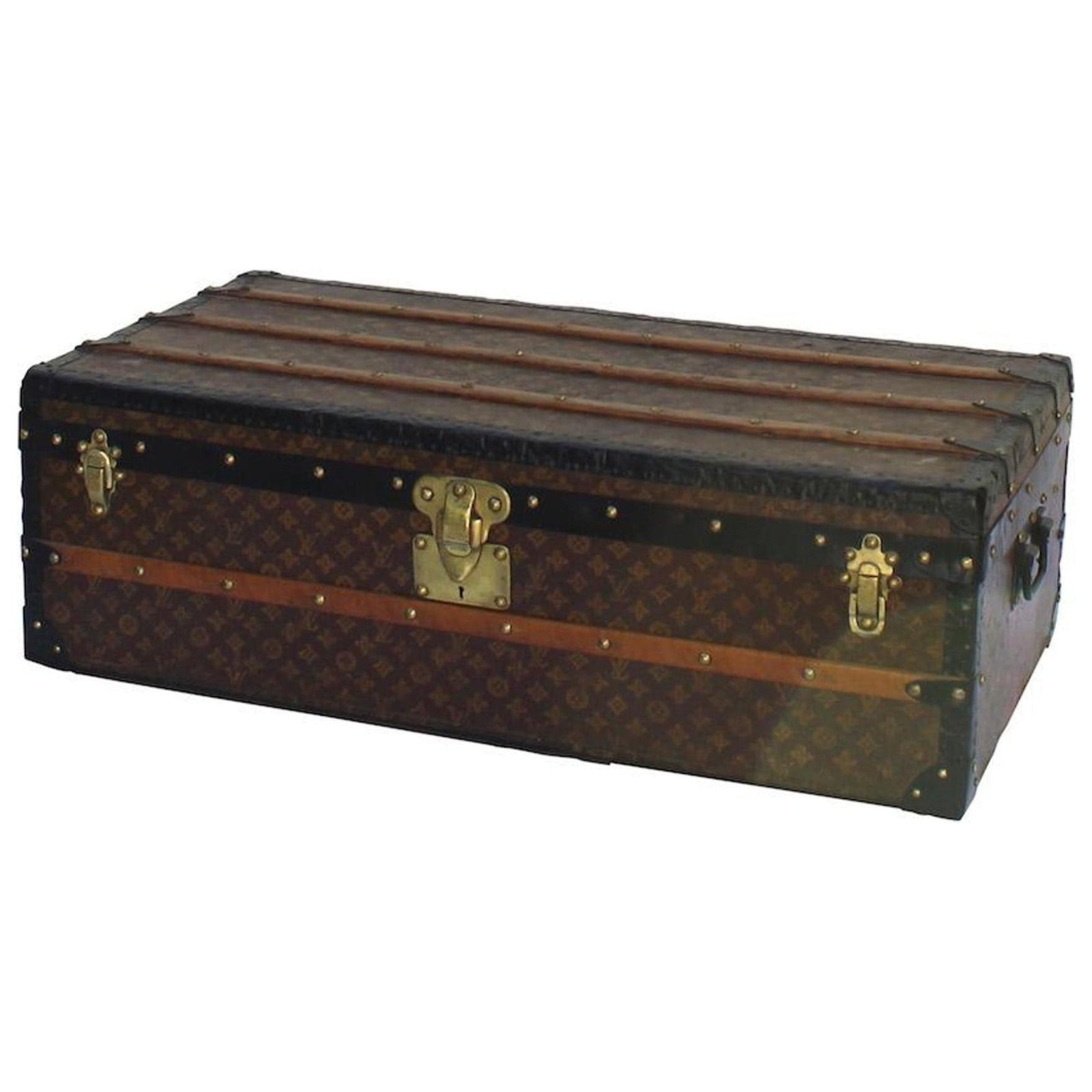 Cabin Trunk with D.P.P initials