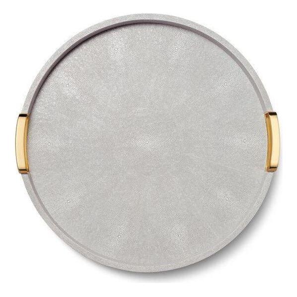 Carina Shagreen Round Tray