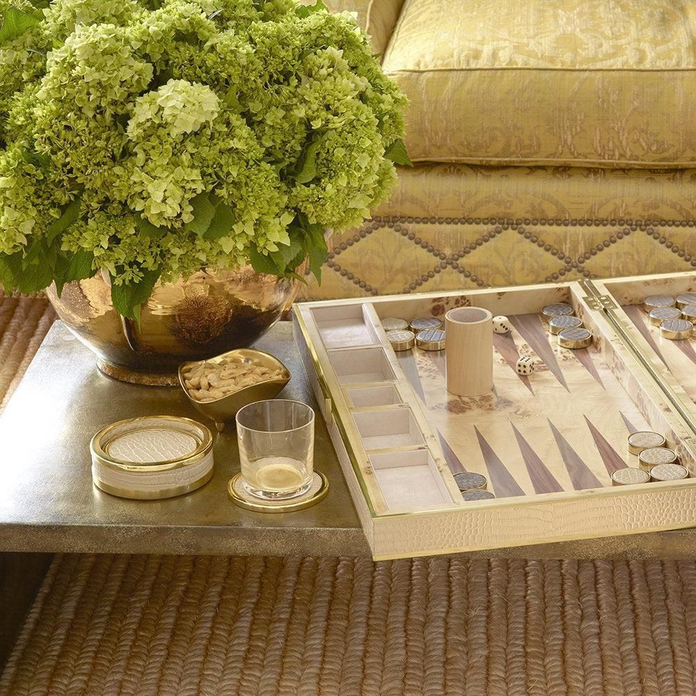 Colette Croc Leather Coasters Set of 4