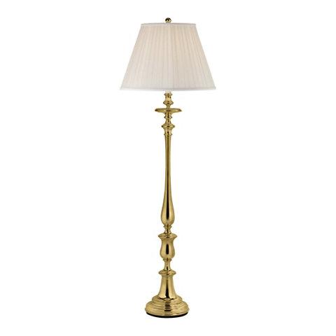 Darien Floor Lamp in Natural Brass