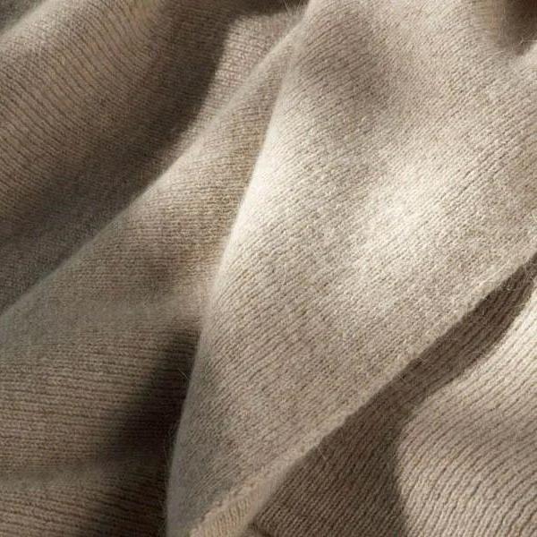 Fine Rib Angora and Merino Throw