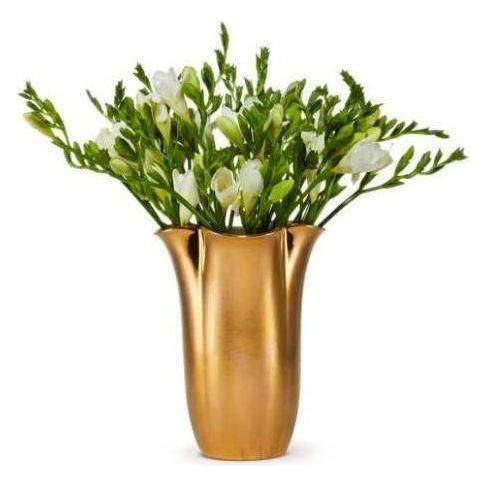 Gilded Clover Tall Vase