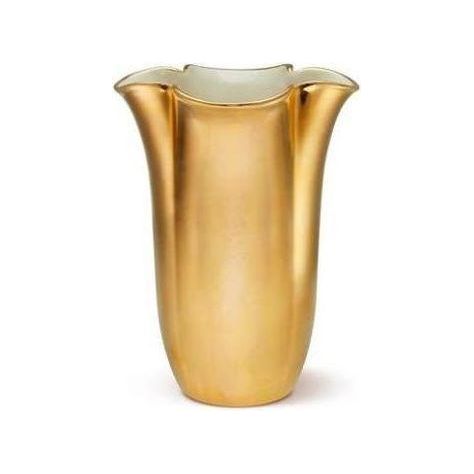 Gilded Clover Tall Vase