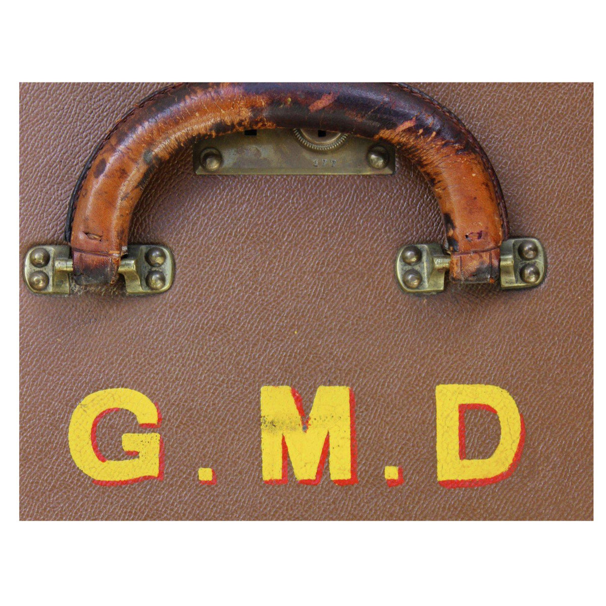 Hat Trunk with GMD initials
