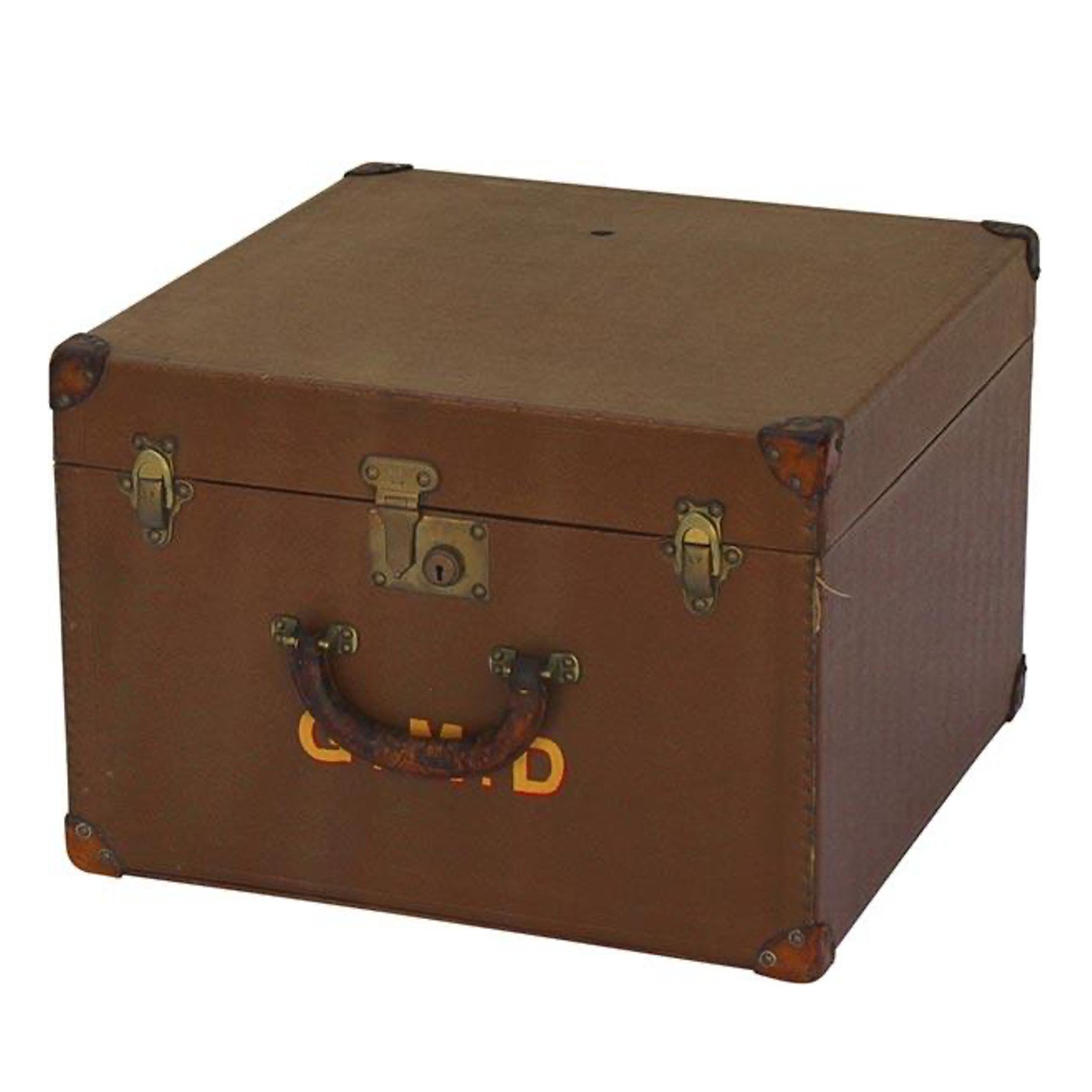 Hat Trunk with GMD initials