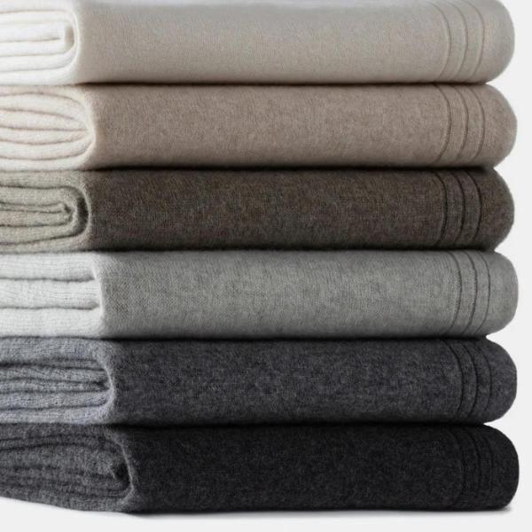 Jersey Italian Cashmere Throw