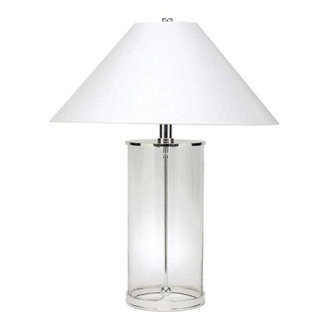 Modern Table Lamp in Polished Silver