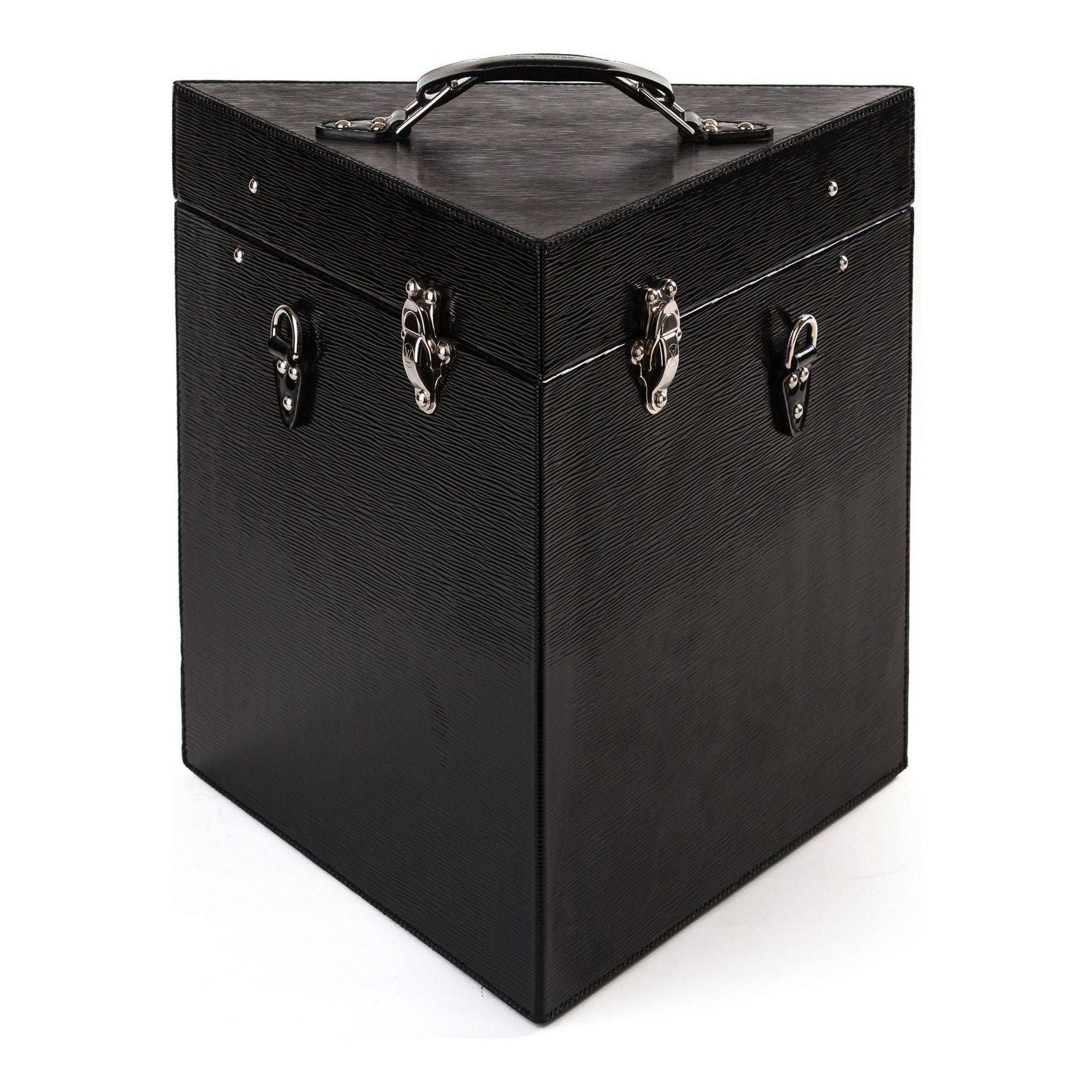 One of a kind Black epi leather wine case