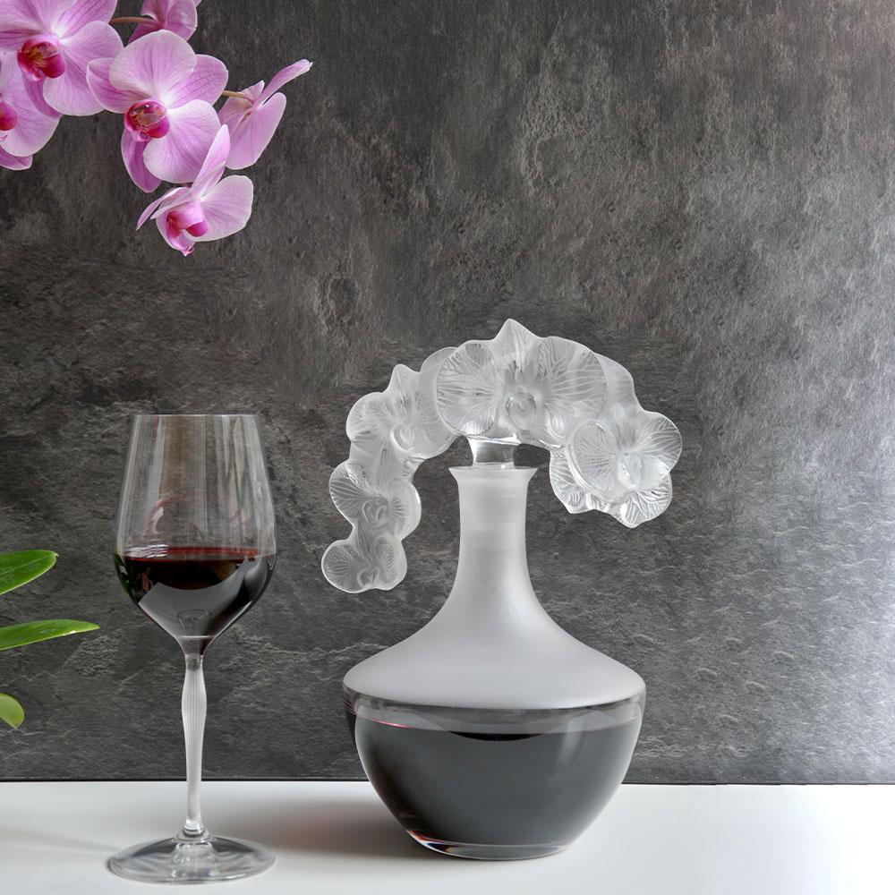 Orchid Decanter Clear Crystal