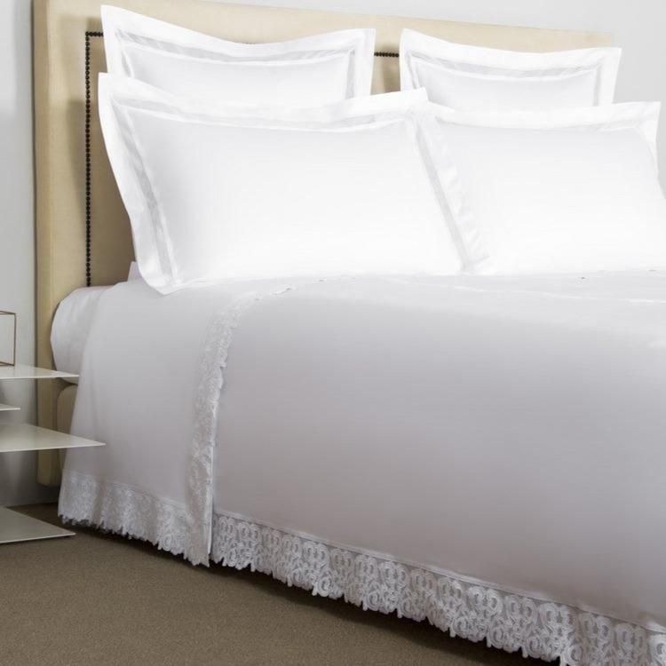 Ornate Medallion Lace Duvet Cover