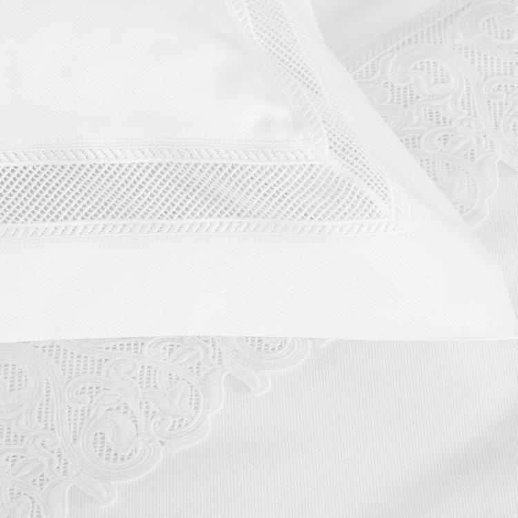 Ornate Medallion Lace Pillowcase