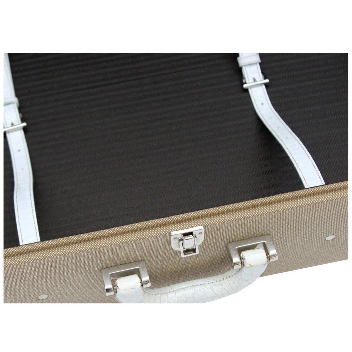 Prada Suitcase with White Crocodile Trim