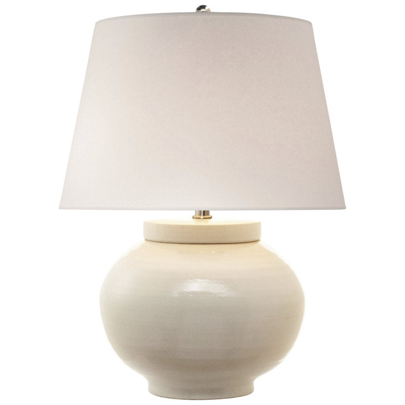 Ralph Lauren Cater Small Table Lamp in White