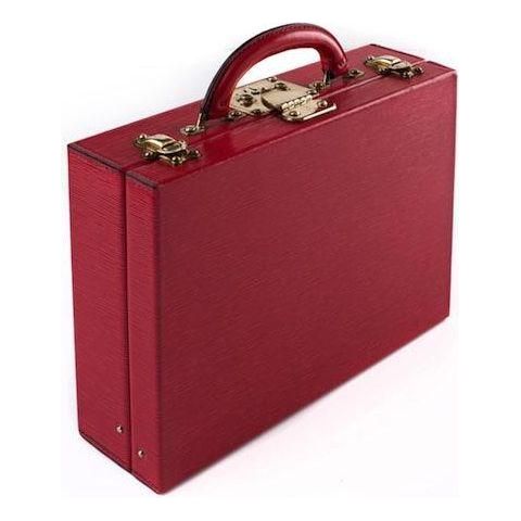 Red Epi Leather Jewellery Case