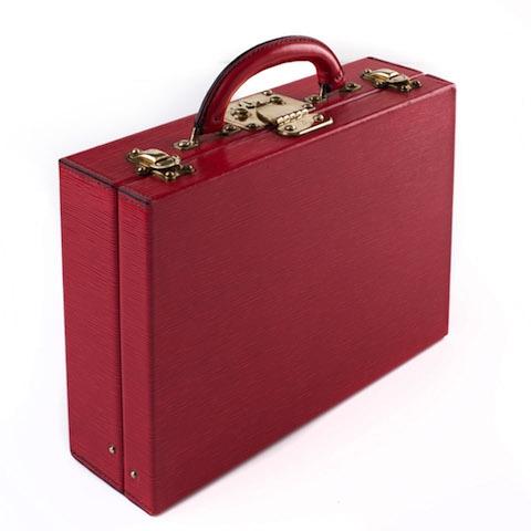 Red Epi Leather Jewellery Case