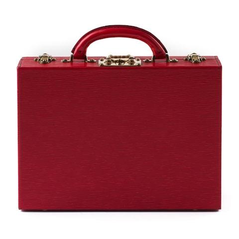 Red Epi Leather Jewellery Case