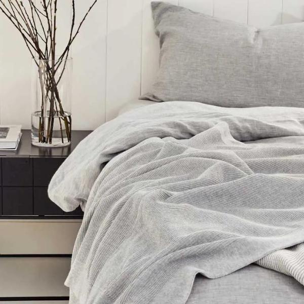 Reverable Rib Cotton Throw