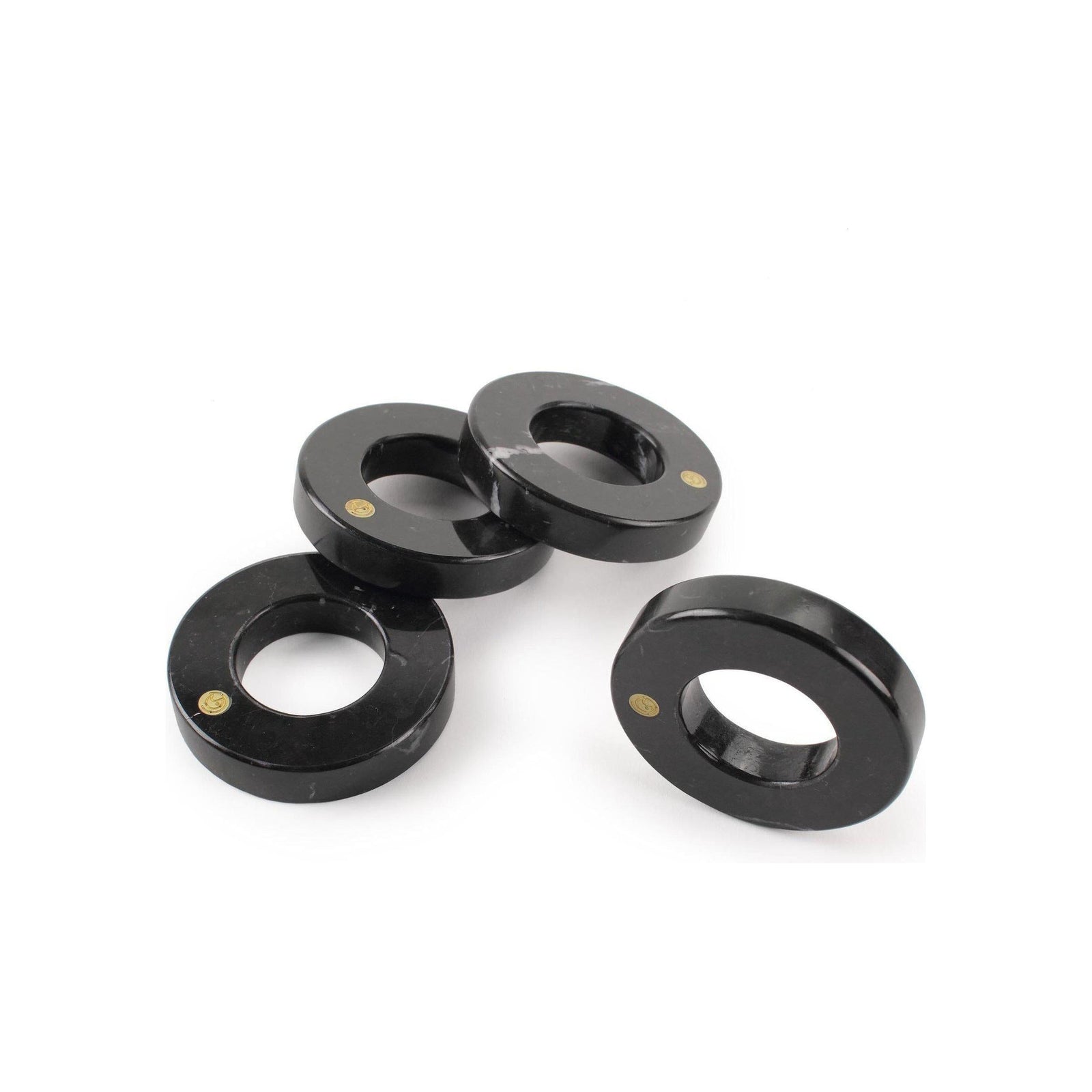 Set of 4 Napkin Rings Marquina