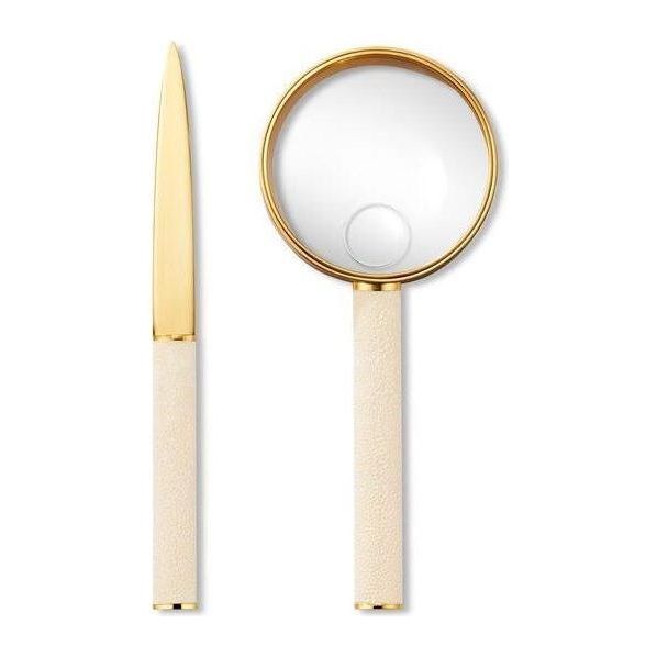Shagreen Magnifying Glass and Letter Opener Set