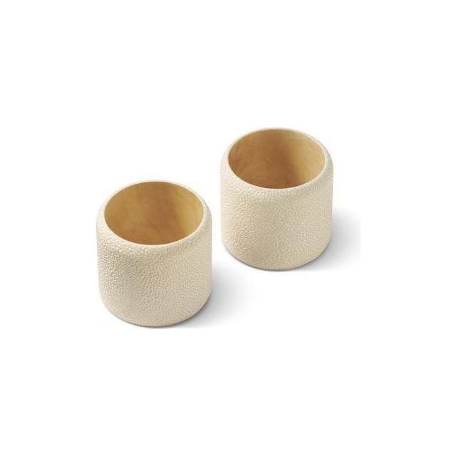 Shagreen Napkin Rings Set of 2
