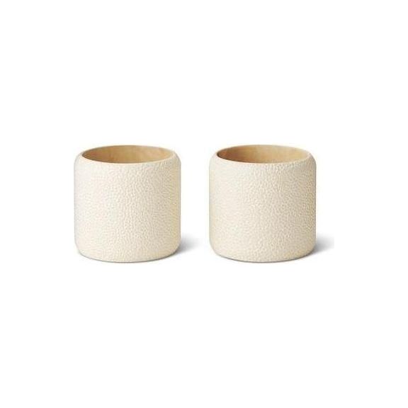 Shagreen Napkin Rings Set of 2