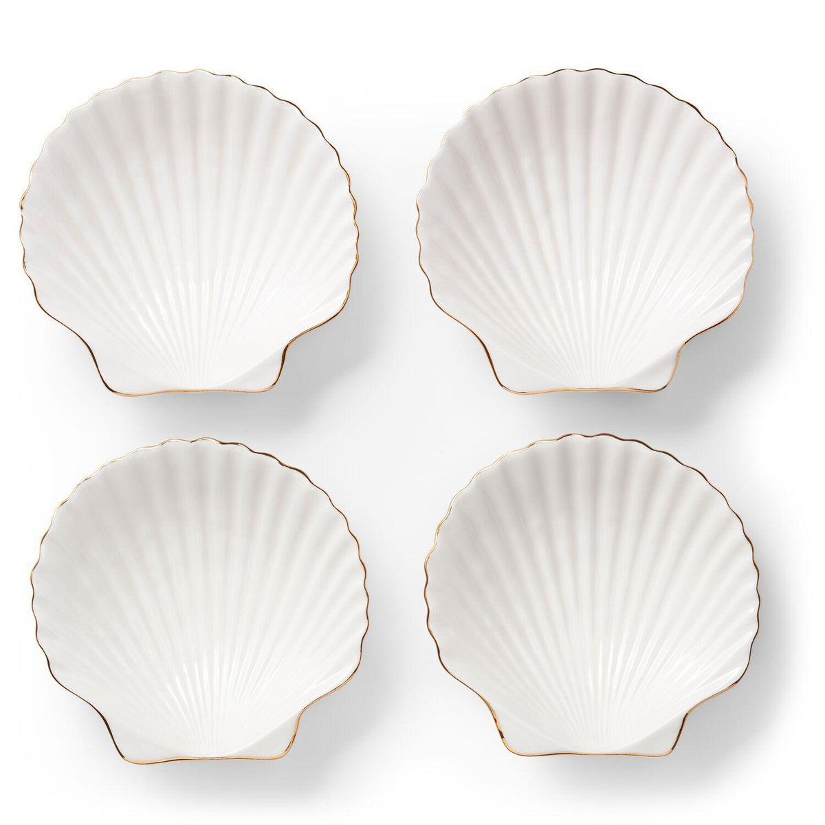 Shell Appetiser Plates Set of 4