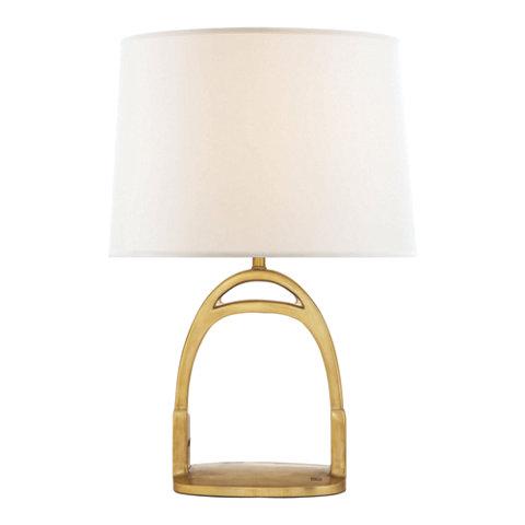 Westbury Table Lamp in Natural Brass