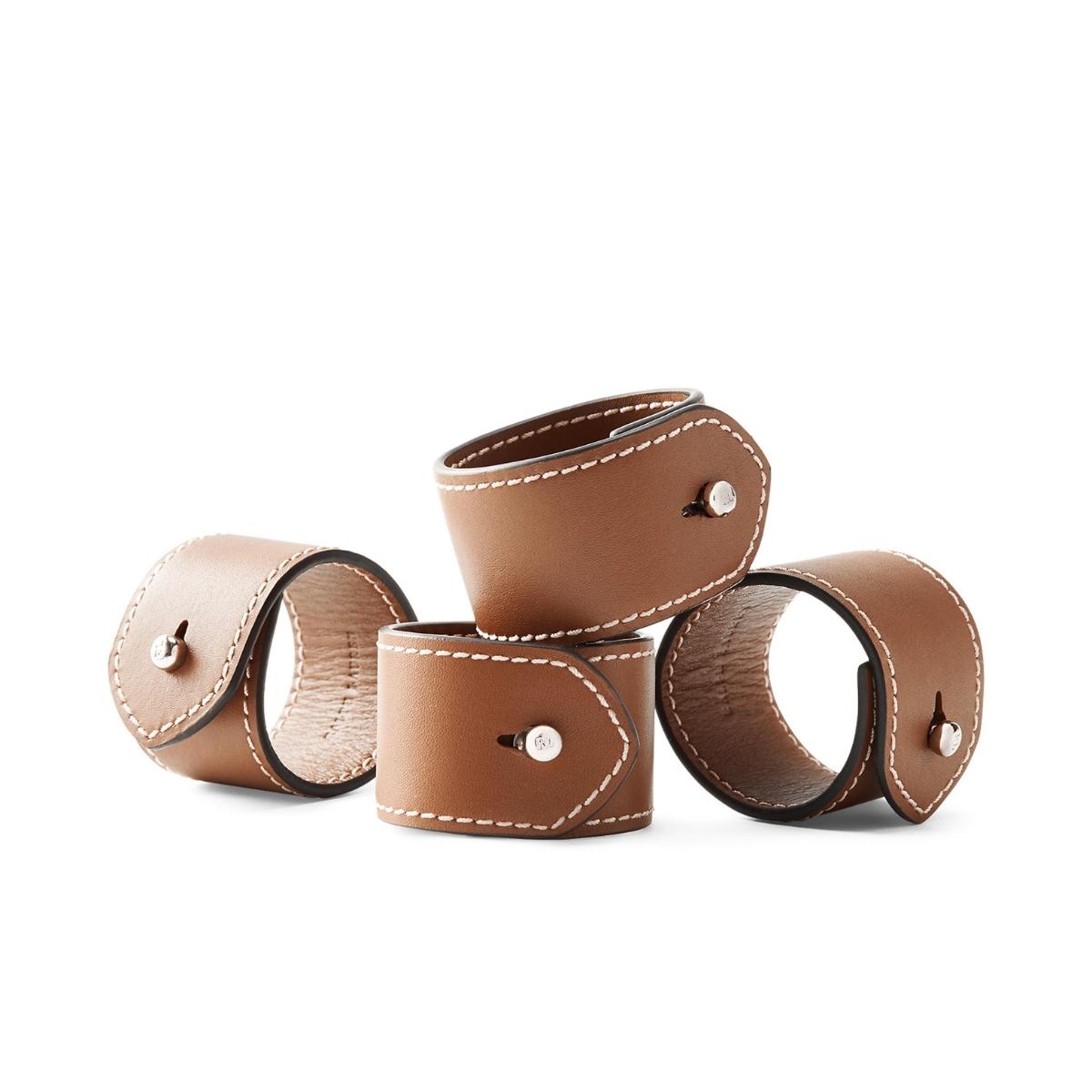 Ralph Lauren Wyatt napkin rings in brown