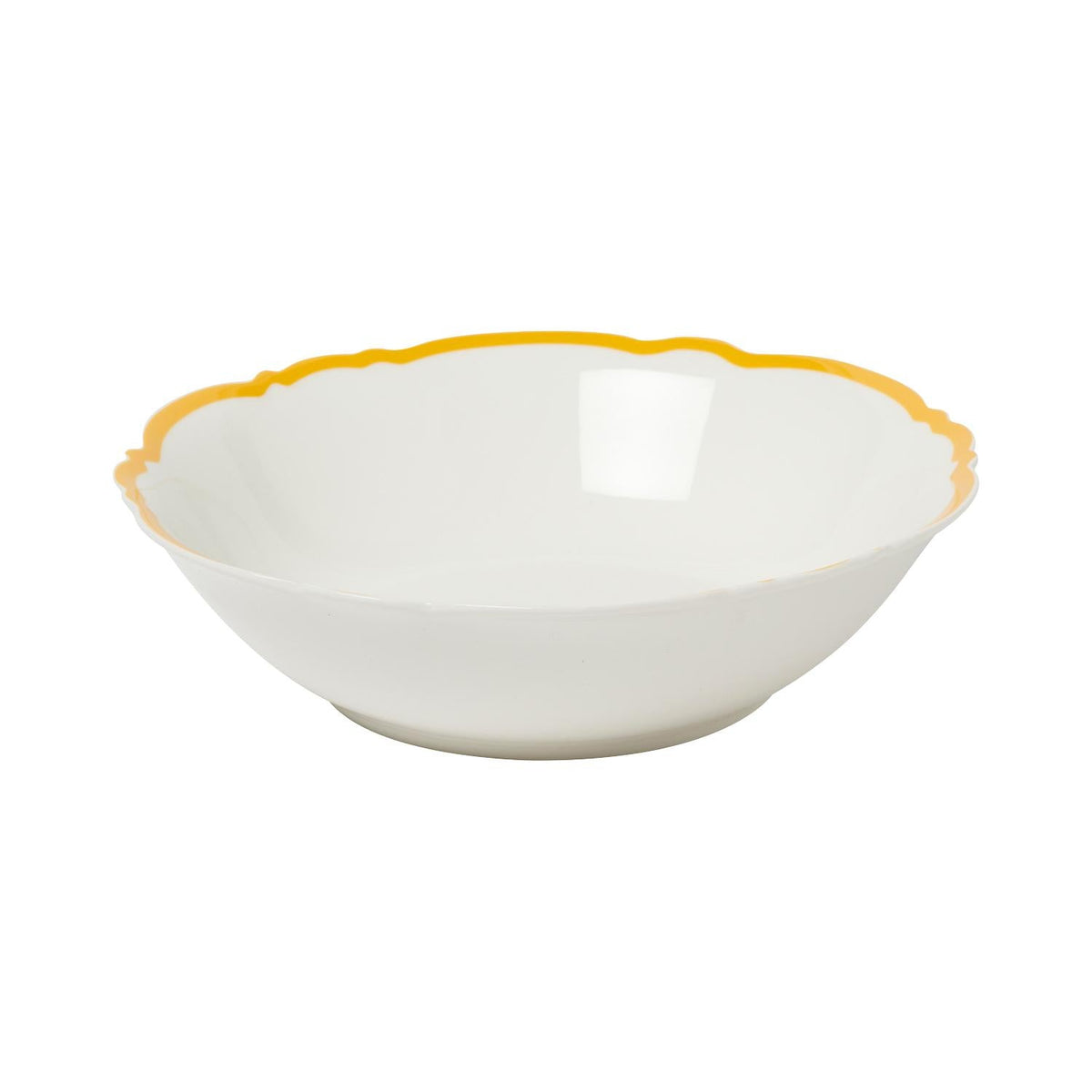 Yellow Wave Serving Bowl Set of 4