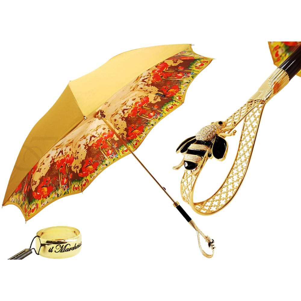 Wonderful Umbrella With Swarovski Crystal Bee Handle
