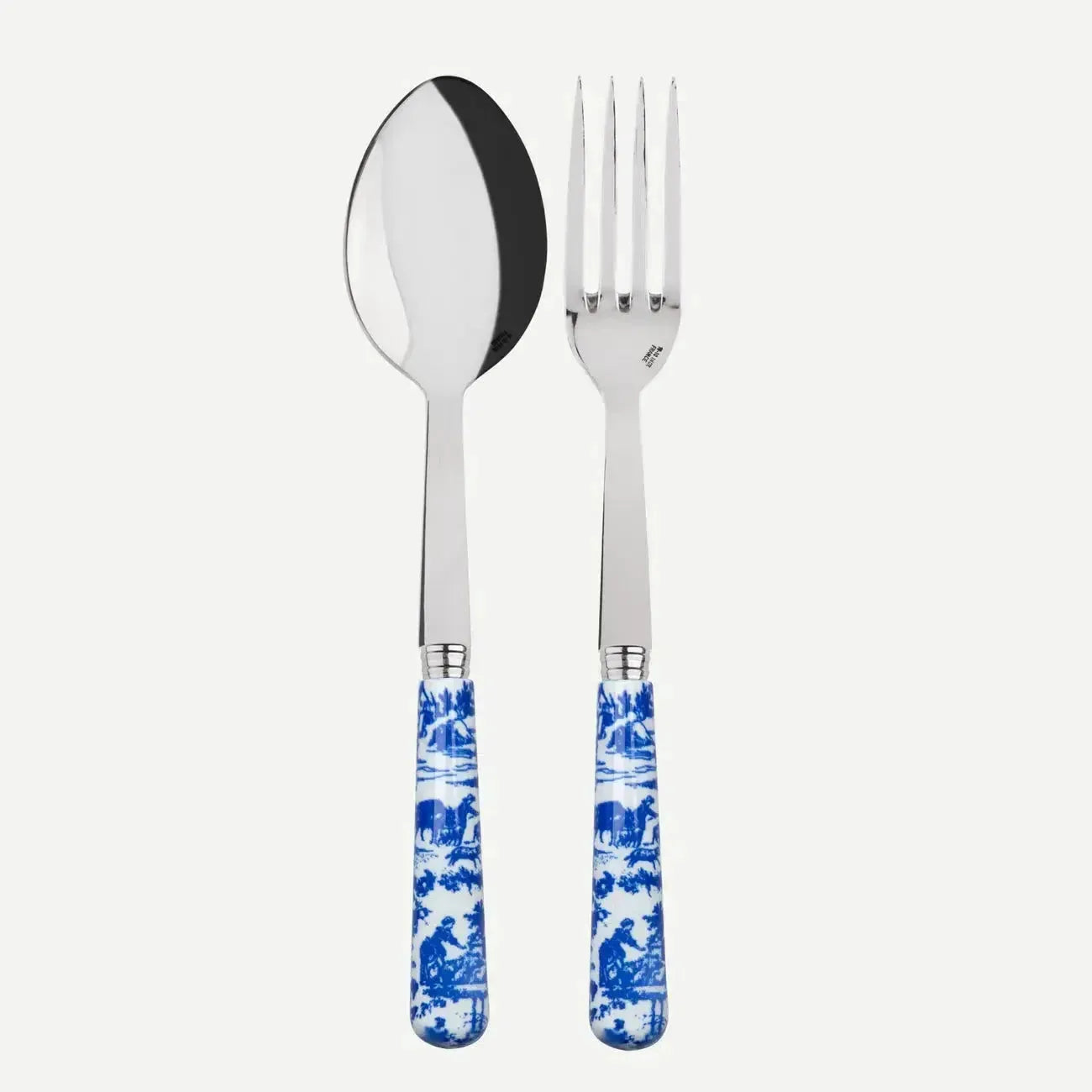 Toile Blue Serving Set 2 Pieces